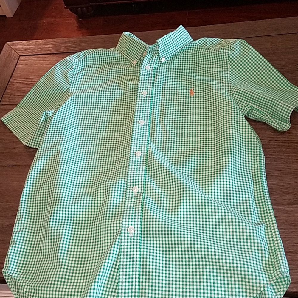 Boys Ralph Lauren Button Down Short Sleeve Shirt